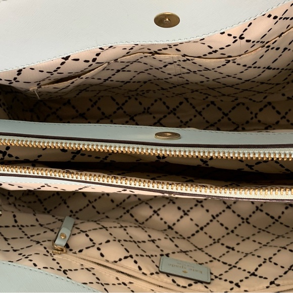 Kate Spade purse satchel large Light “Cameron” seaside blue - Picture 6 of 10